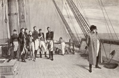 Napoleon on Board the Bellerophon by English School